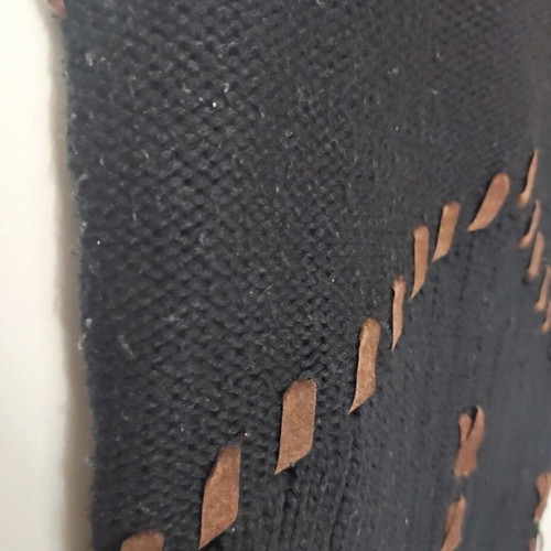 Y2K sleeveless sweater, black, size S/M