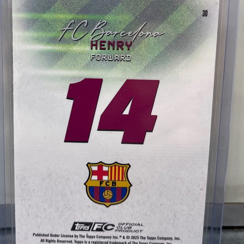 Topps Barca Team Set 2025/26 Thierry Henry like new