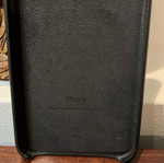 iPhone 6 Plus leather case like new, black