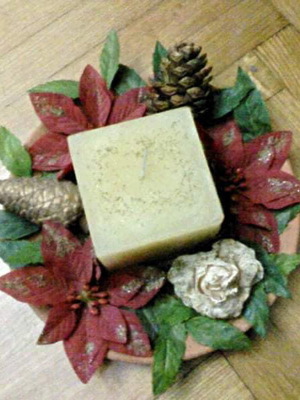 Christmas decorative candles handmade