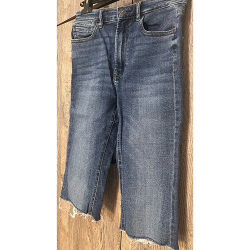 Stradivarius denim shorts used, size S 36 8, blue