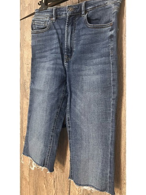 Stradivarius denim shorts used, size S 36 8, blue