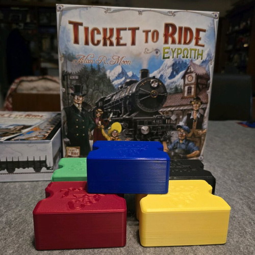 Ticket to ride player trays like new, 3D printed set of 5