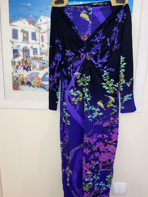 Roberto Cavalli dress new with integrated jewel size M-L