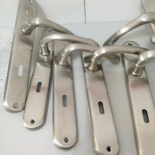 Door handles made of stainless steel like new