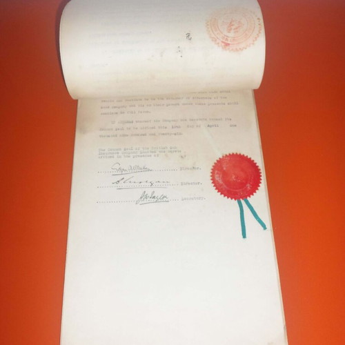 Power of Attorney document used from English insurance company for Greek contracts 1926