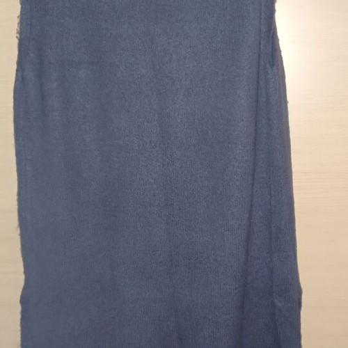 Knitted Kazaka with turtleneck, like new, dark blue