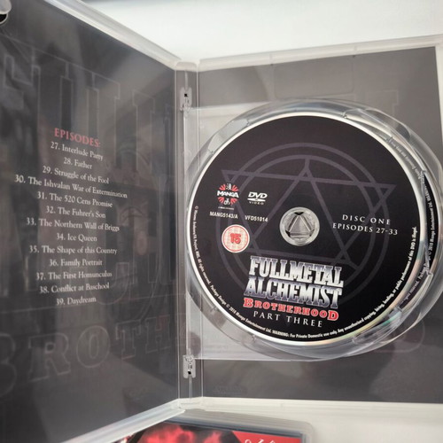 Fullmetal Alchemist Brotherhood DVD complete series near mint condition