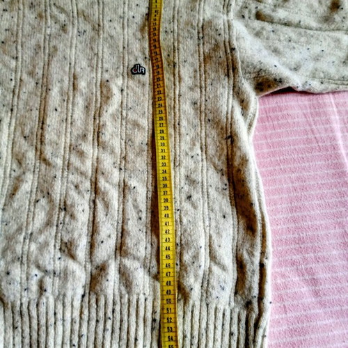Dur men's wool turtleneck sweater used, white, size M