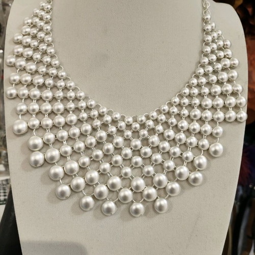 Mesh necklace new silver