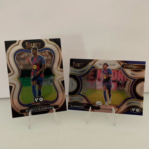 Panini Select Laliga 2025-26 Barcelona Rashford and Raphinha cards new