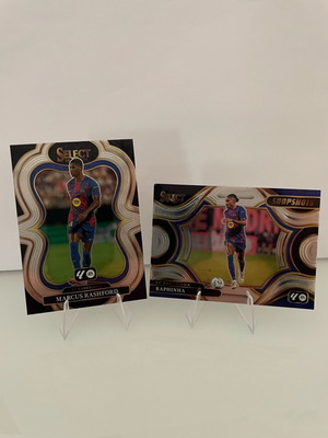 Panini Select Laliga 2025-26 Barcelona Rashford and Raphinha cards new