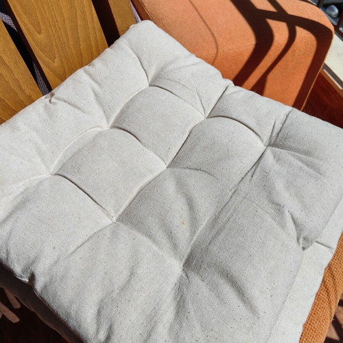 Chair cushions, pack of 4, beige