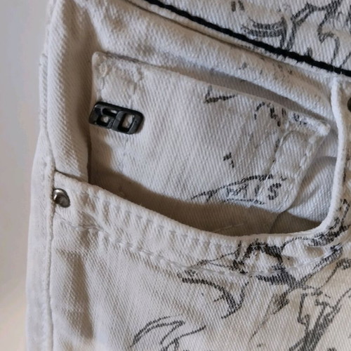 Miss Sixty women's slim white low-rise jeans like new, size S