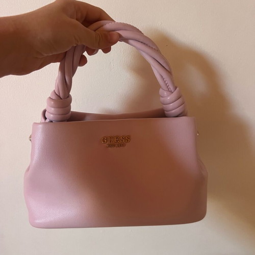 Guess Sansa Top Handle Crossbody pink shoulder bag new