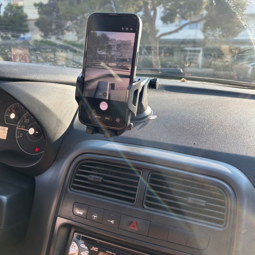 Car Phone Mount for Dashboard with 360-Degree Rotation, New