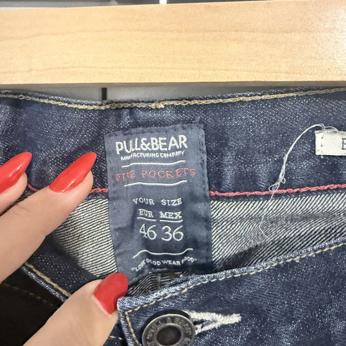 Ανδρικό τζιν παντελόνι Pull & Bear σαν καινούργιο, μέγεθος L, μπλε
