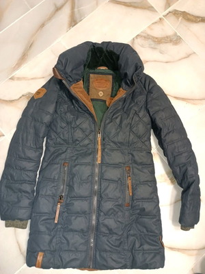 Naketano дебело зимно дамско яке като ново, размер M, тъмносиньо