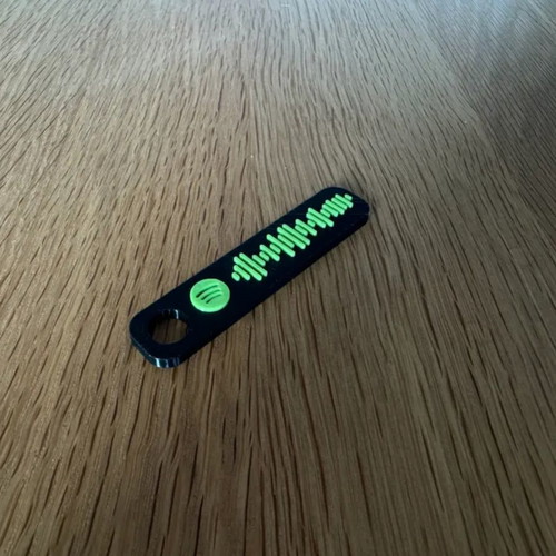 Custom Spotify keychain for your favorite song