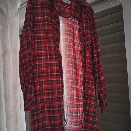 Lui E Lei women's checked shirt size L like new, red