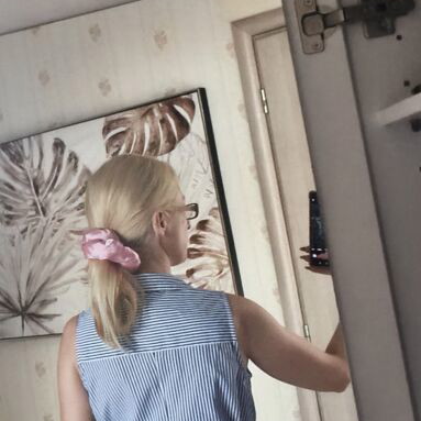 Asymmetric dress Stradivarius like new, size S, white and blue