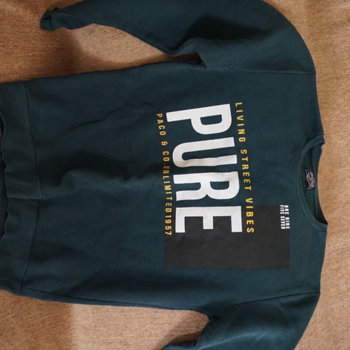 Pure sweatshirt dark green like new, streetwear