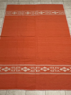 Vintage Handmade Wool Rug on Loom, Like New, 204x149cm