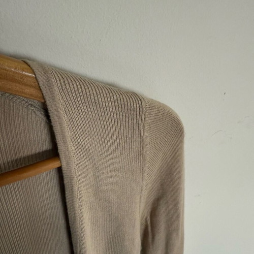 Sisley cardigan long, like new, beige, size S
