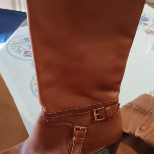Zara leather boots like new, brown, size 38
