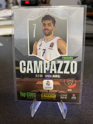 Campazzo Euroleague Top Class 2025 Holo Giant card new