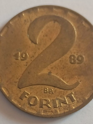 Ungarn 2 Forint 1989 coin used