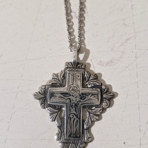 Silver cross with sabati used, solid