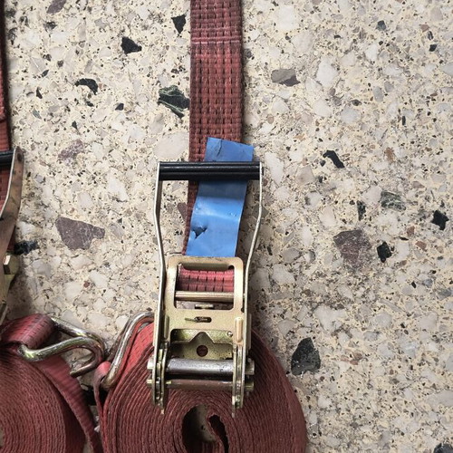 Straps with ratchets 10 meters, pack of 6, like new
