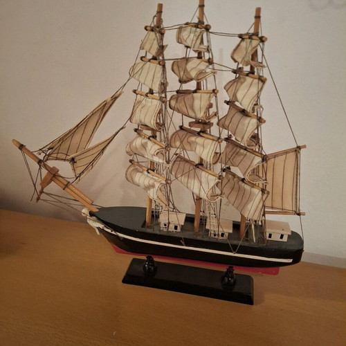 Antique wooden ship handmade like new, 1869 replica