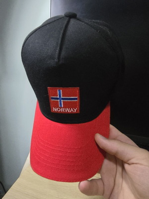 Unisex Jockey Hat Norway new, black and red