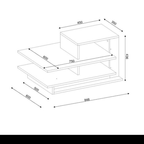 Modern coffee table for living room