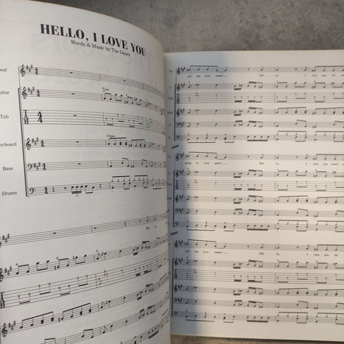 The Doors Rock Score Sheet Music used, original 1995 print