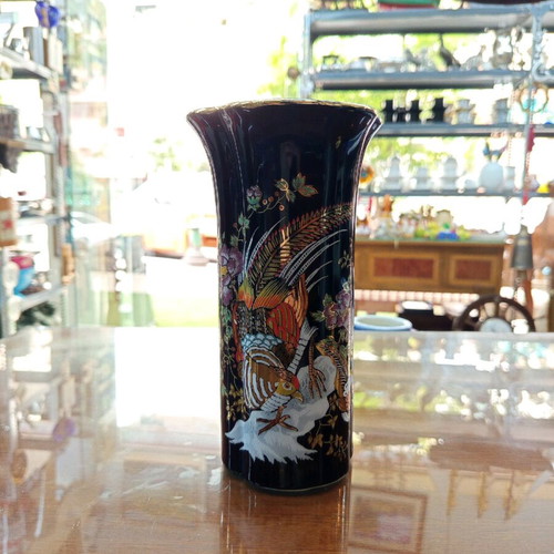 Decorative vase new from 1960 with golden touches