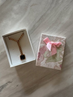 Stainless Steel Necklace new, black and gold