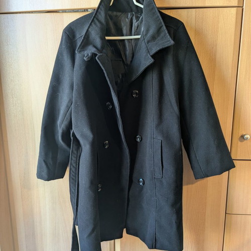 Black coat used, size 56 (L/XL)
