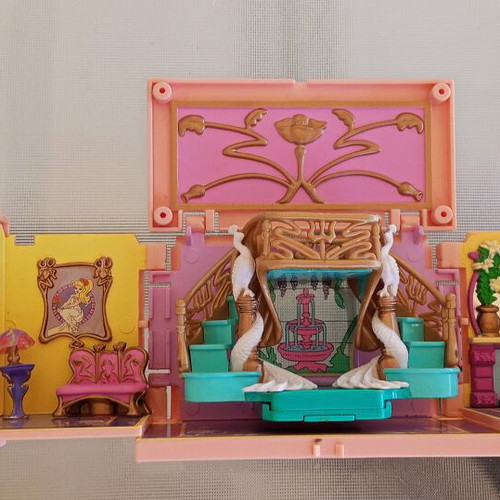Vintage Bluebird Polly Pocket Dream Builders set of 4 rooms with 3 figures like new