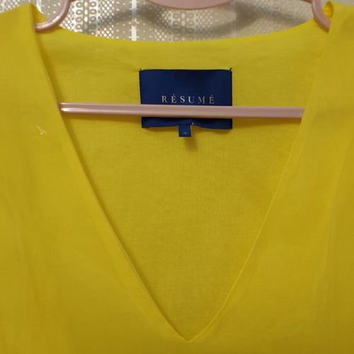 Résumé yellow dress size S with lining