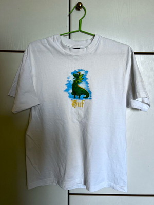 HUF T-shirt λευκό με στάμπα μέγεθος Medium σαν καινούργιο