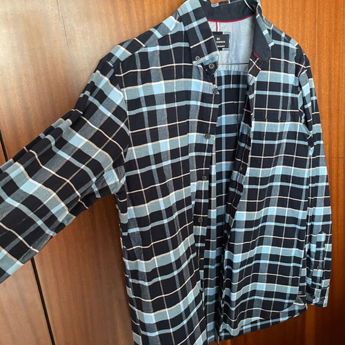 Bleu Harbour men's checkered shirt size M like new
