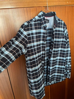 Bleu Harbour men's checkered shirt size M like new