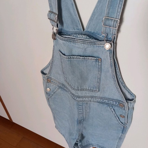 Zara denim salopette new for 5-6 years old girl, blue