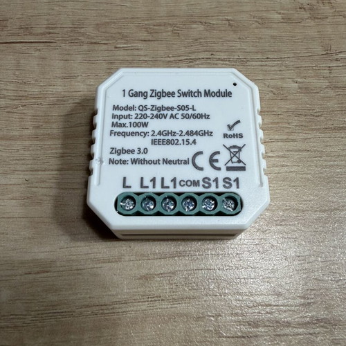 Smart Home Zigbee Switch Module without Neutral, like new