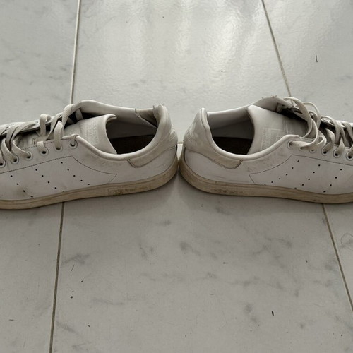 Adidas Stan Smith Triple White sneakers used, size 44.5