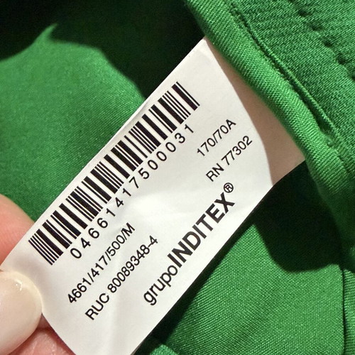 Zara green skort new with tags, size M