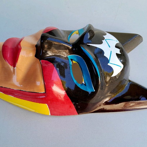 Catwoman carnival mask Greek made 80's new